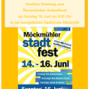 Es ist Platz für alle! - Herzliche Einladung zum ökumenischen Gottesdienst zum Stadtfest Möckmühl am 16. Juni um 9.30 Uhr in der ev. Stadtkirche
