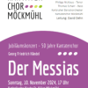 "Der Messias": Jubiläumskonzert - 50 Jahre Kantatenchor Möckmühl